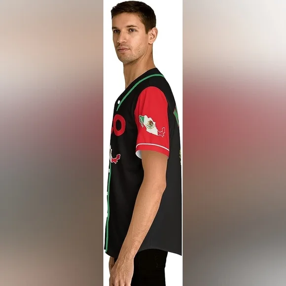 New w Tags Mens Mexico National Baseball Jersey Multiple Sizes - Picture 8 of 8